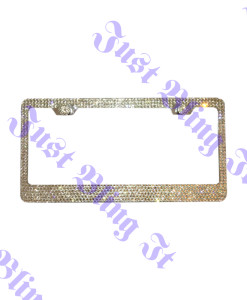 6 Rows Crystal License Plate Frame