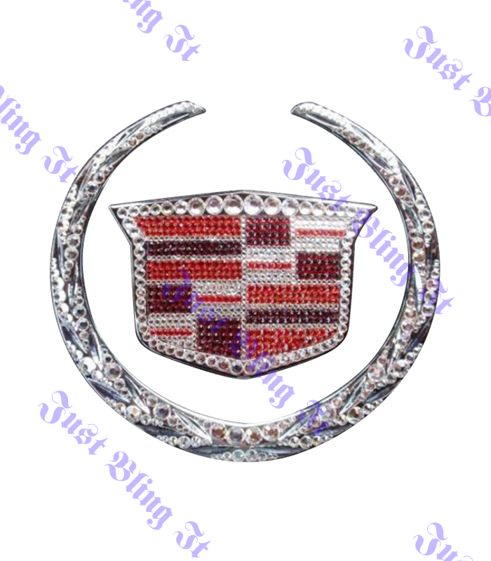 ONKENTET 2PCS Front Rear Trunk Rhinestone Crystal Badge Emblem Bl  日本の人気ファッション