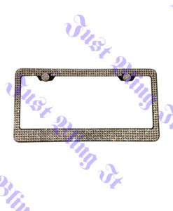 5 Rows Crystal License Plate Frame
