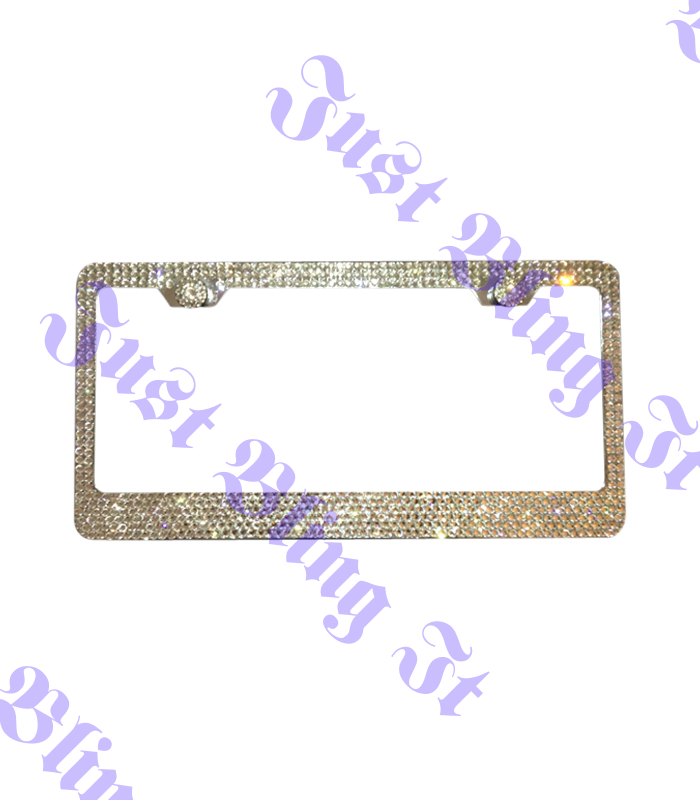 Crystal Bling License Plate Frame 6 Row