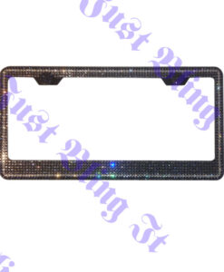 7 Rows Crystal License Plate Frame