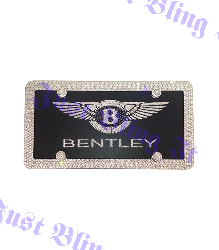 Bentley Front License Vanity Plate with Emblem logo MULTI-COLOR design 